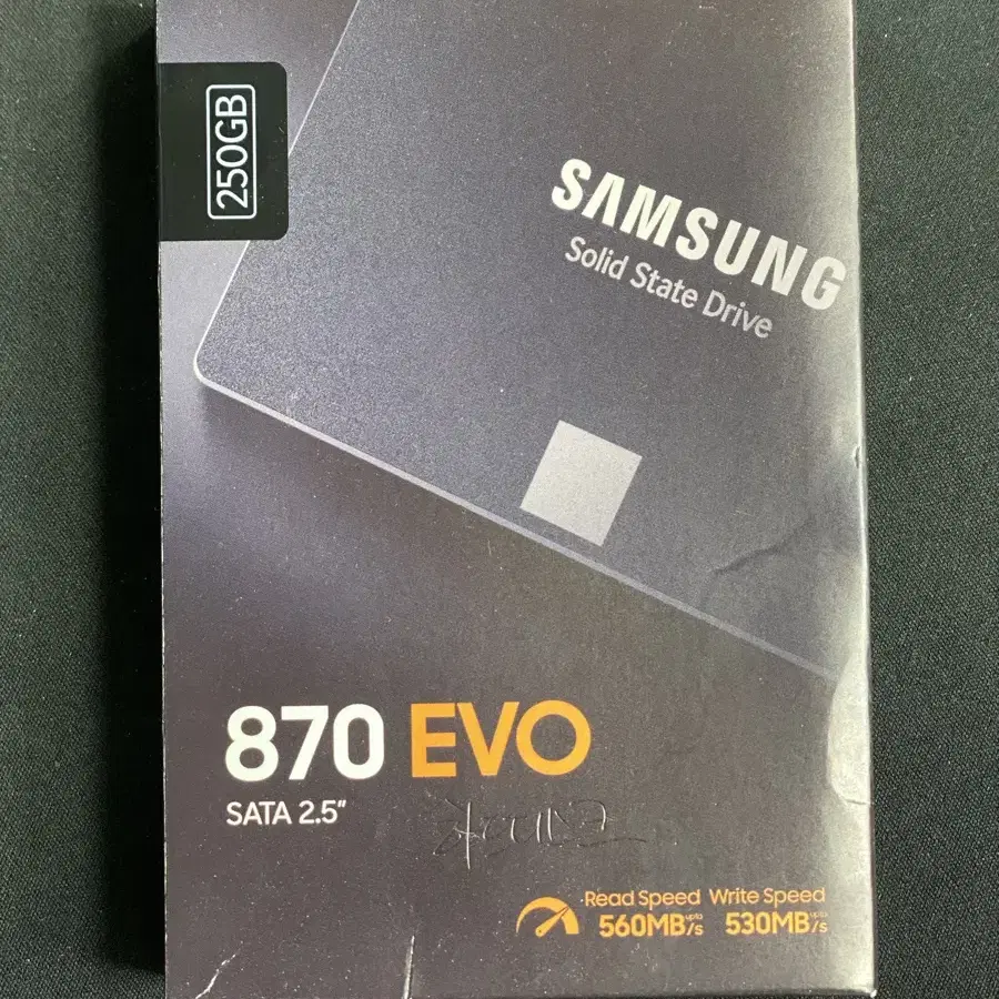 SSD 870 EVO 250GB-백업 한번받은 제품-교환