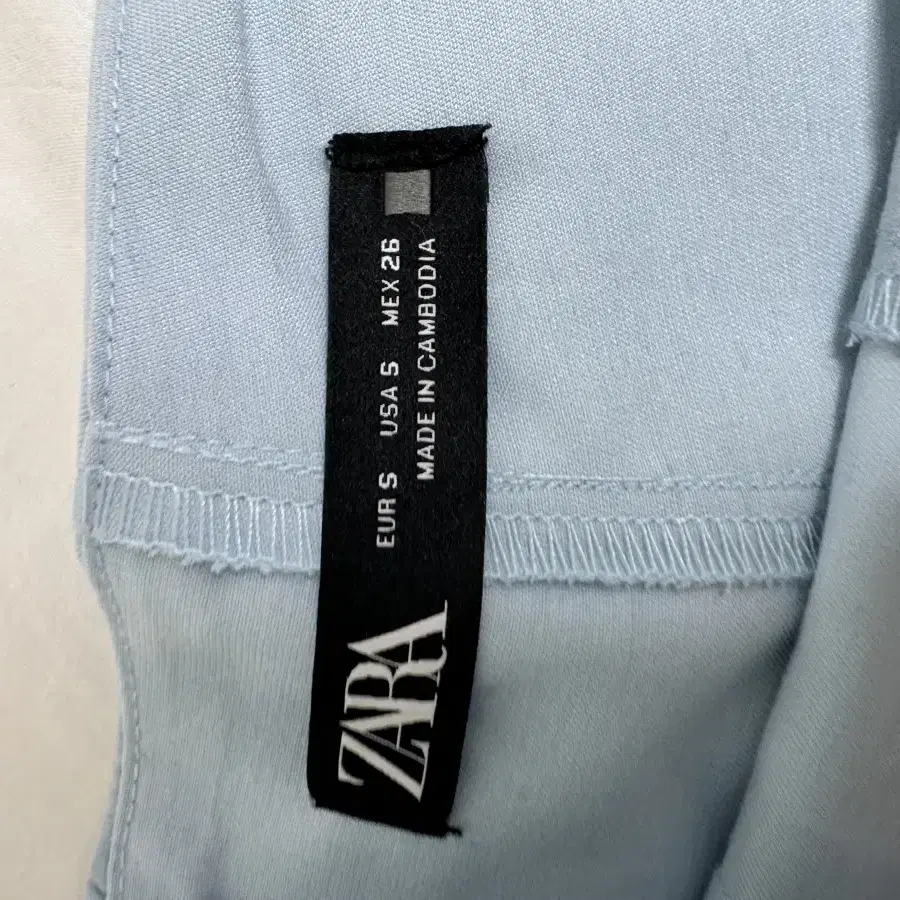 Zara 자라 플리트 스커트 팬츠 라이트 블루 2753061