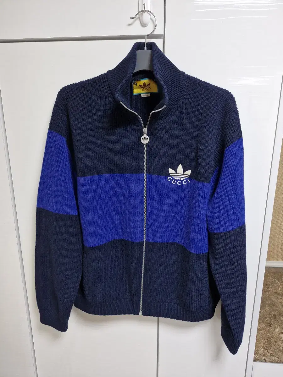 New Arrivals)Gucci Adidas Wool Zip-up Jacket