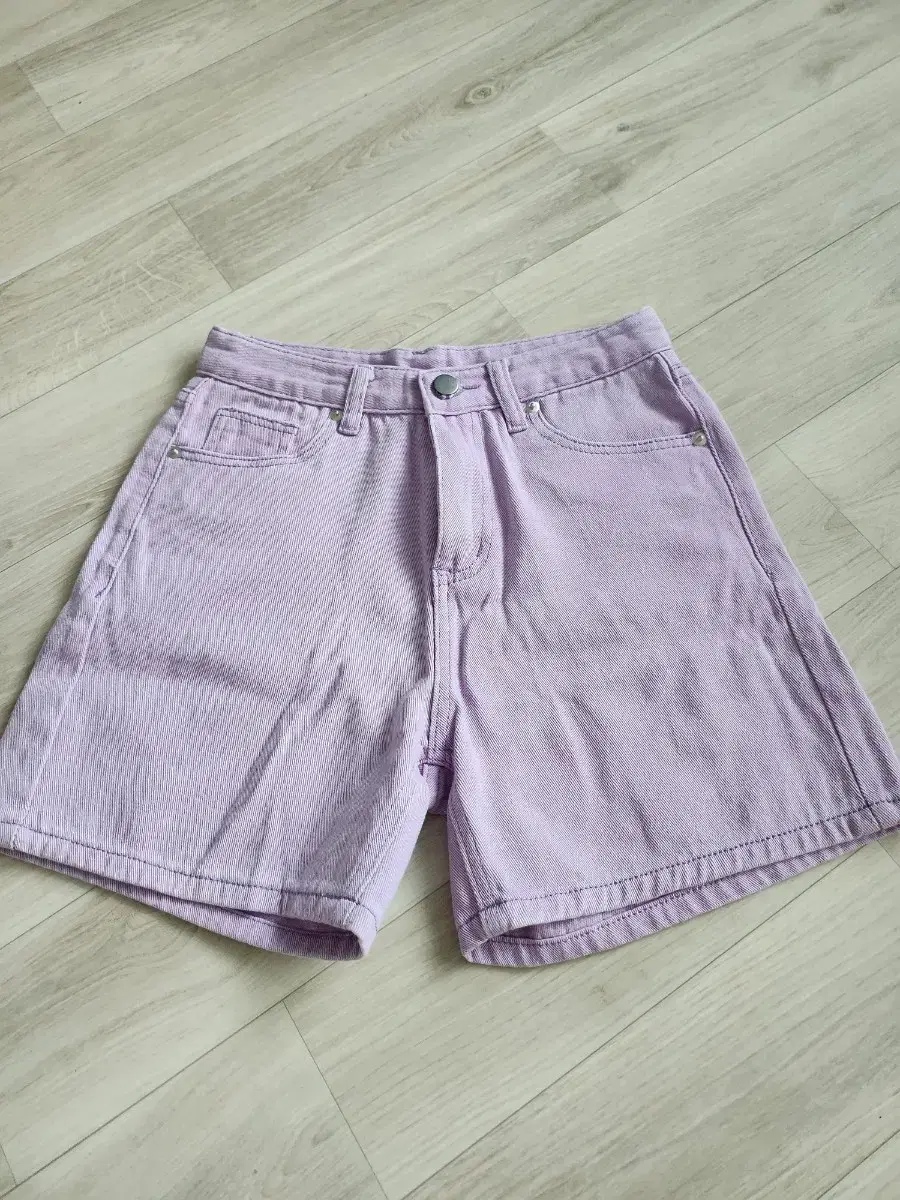 Mauve Denim Shorts (New)