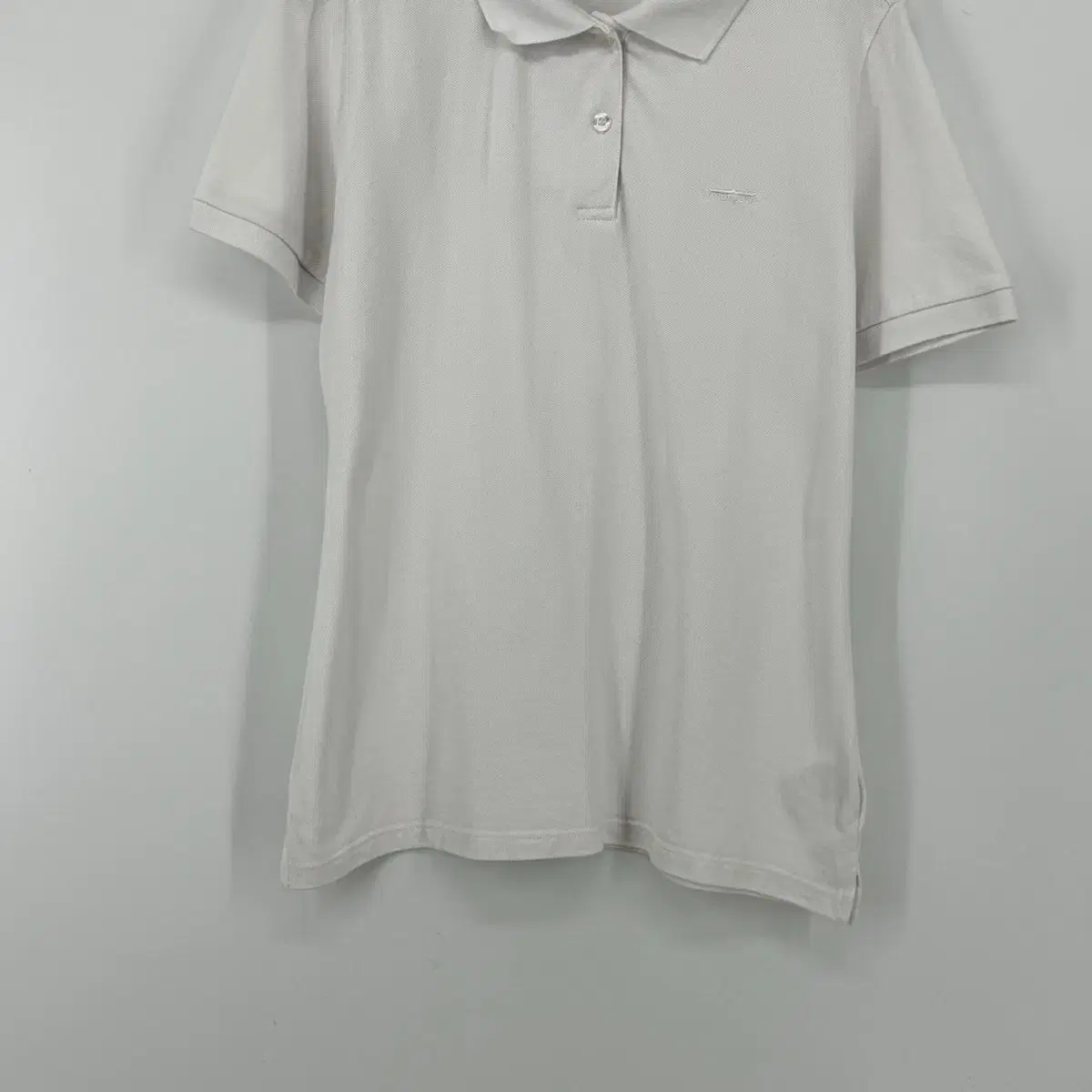 뱅뱅 진 반팔 카라 티셔츠 (L size / WHITE)