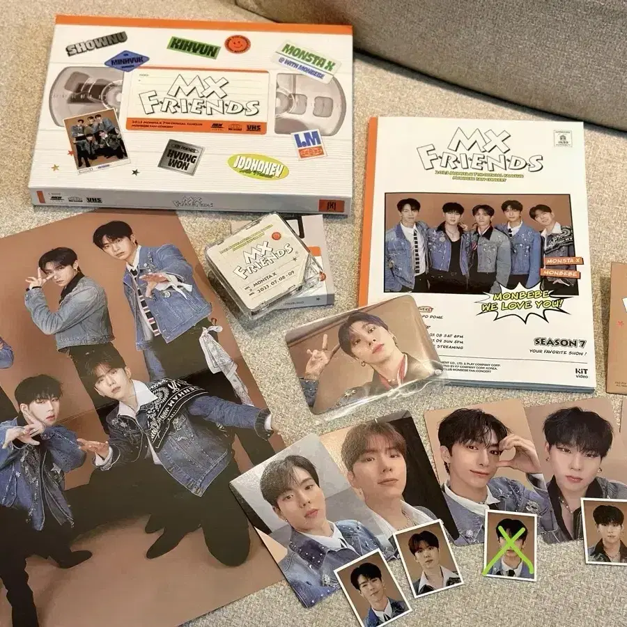 몬스타엑스 mx friends 2023 팬콘 키트 kit 비디오