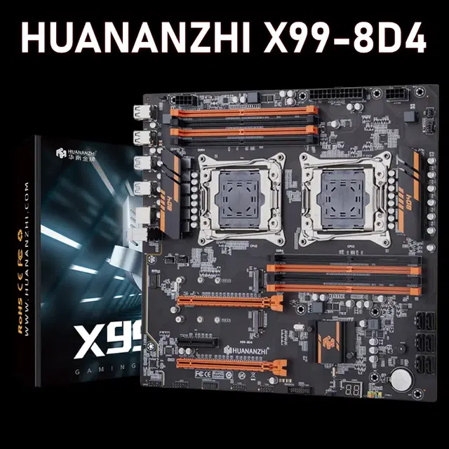 Huananzhi X99-8D4 2011-V3 듀얼CPU 마더보드