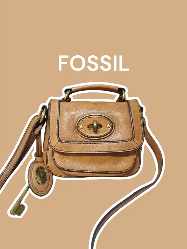 FOSSIL 파슬 가죽크로스백