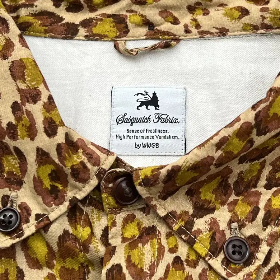 Sasquatchfabrix Leopard 3/4 Length Shirt