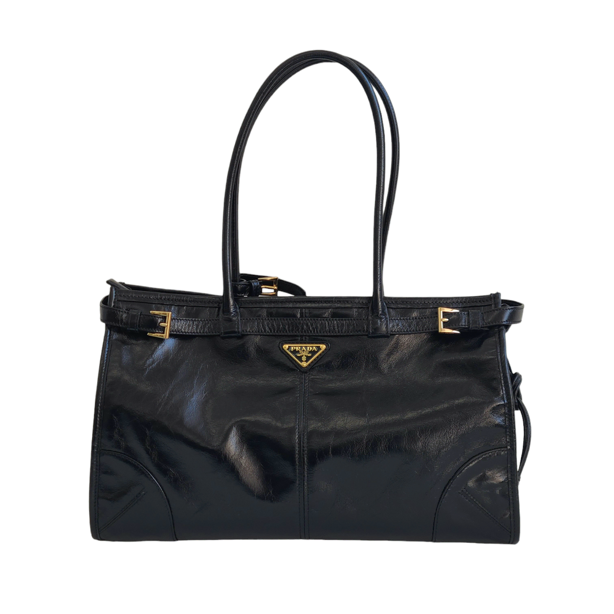 Unused Prada 1ba439 Large Leather Tote PRA070912