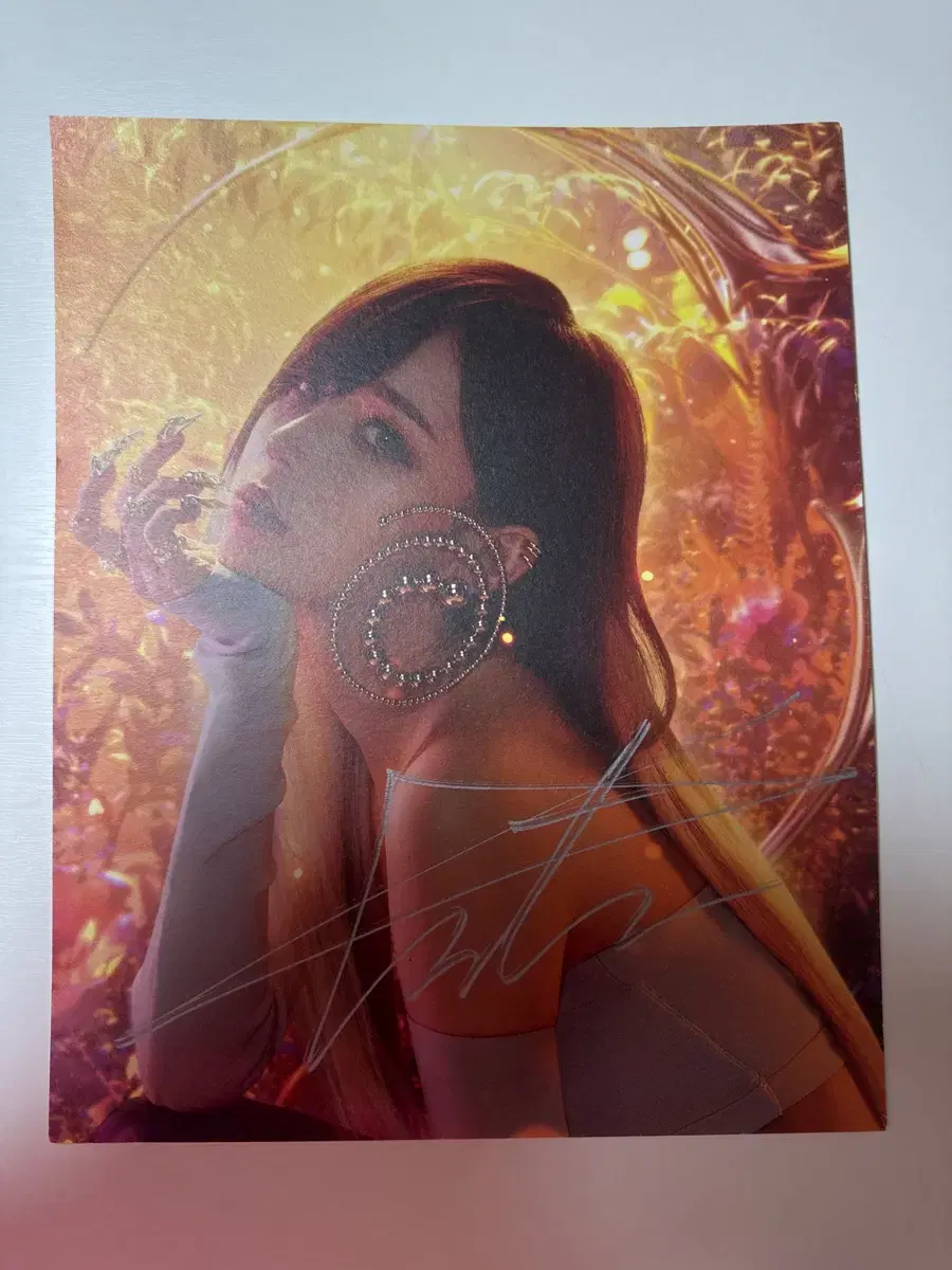 aespa winter autographed poster sells