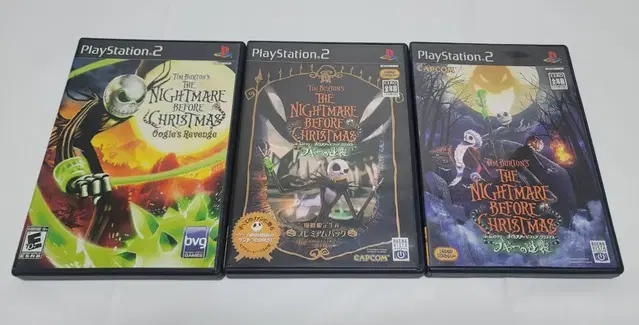 ps2 팀버튼감독 크리스마스의 악몽(부기의역습) 소장용 세트 판매합니다.