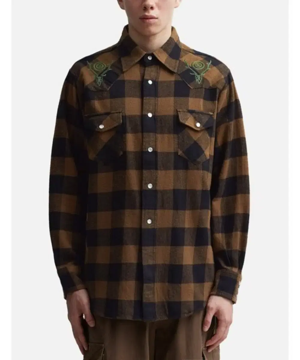 SOUTH2 WEST8 Western Flannel Check Shirt