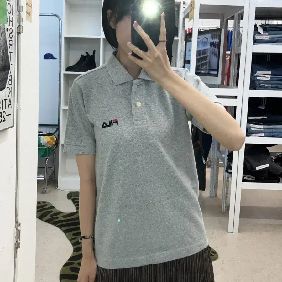 (M) 00's 일본 휠라 FILA pk 반팔 카라티