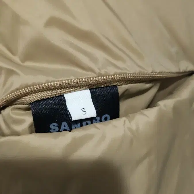 산드로 패딩 베이지 푸퍼 beige puffer S