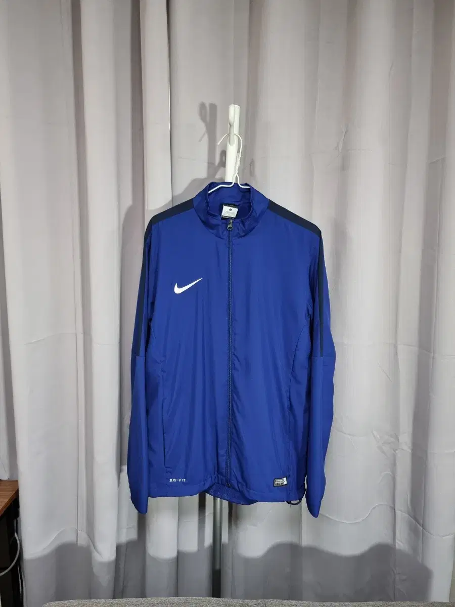 Nike Windproof Ascetic Sideline Woven Jacket Zip Up bloo L