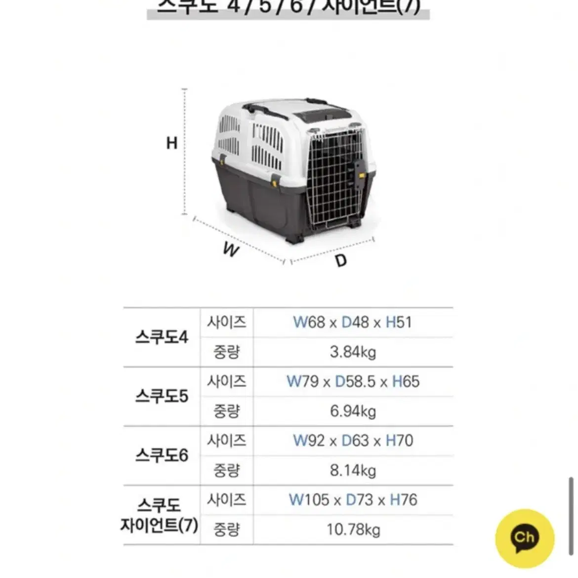 스쿠도 켄넬 자이언트 7호 + 바퀴