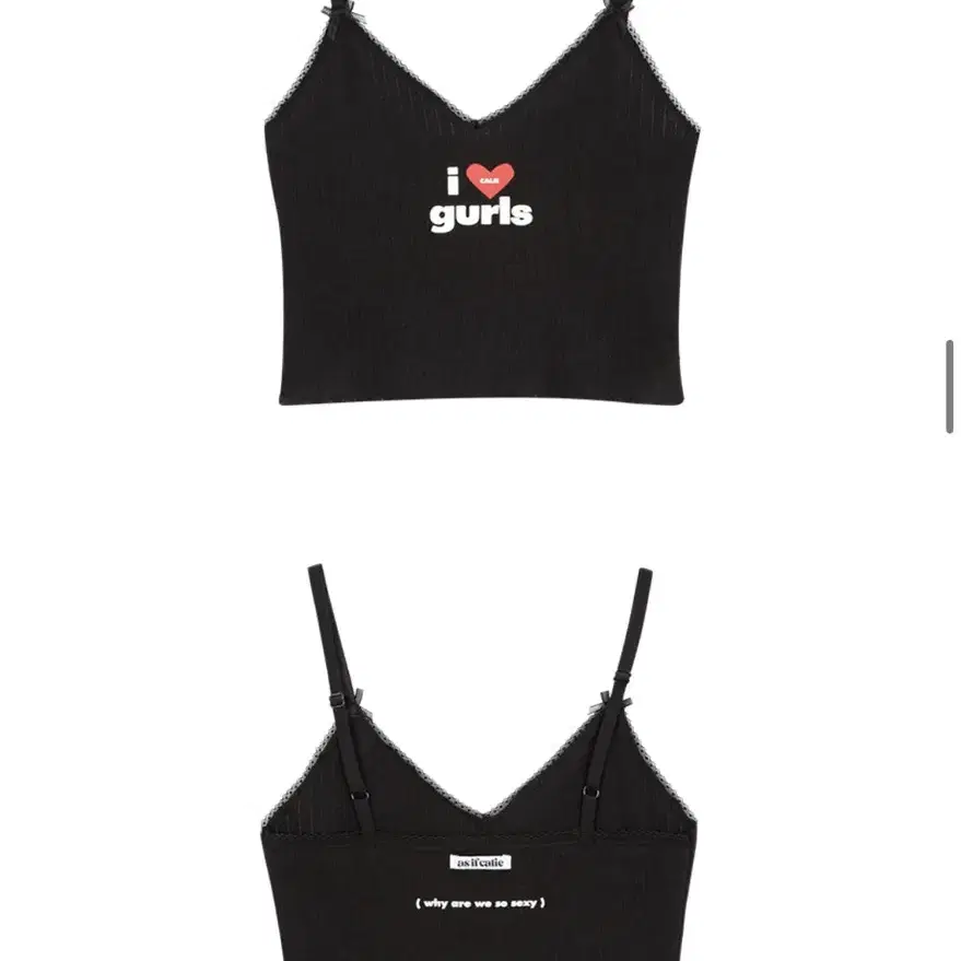 에즈이프 캘리 GURLS SLEEVELESS BLACK