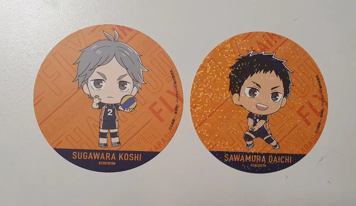 Haikyuu Coaster Sugawara/Daichi Animate Pre-order Benefit