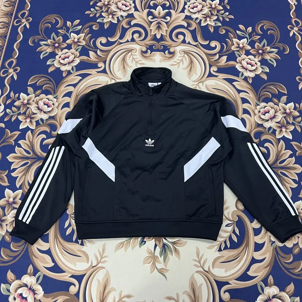 (L)adidas Half Zip Track Top Jersey