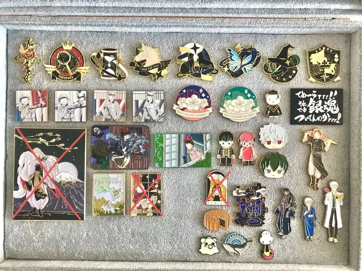 Metal Badges Creative Badges Gintama Ghibli Inuyasha Disney