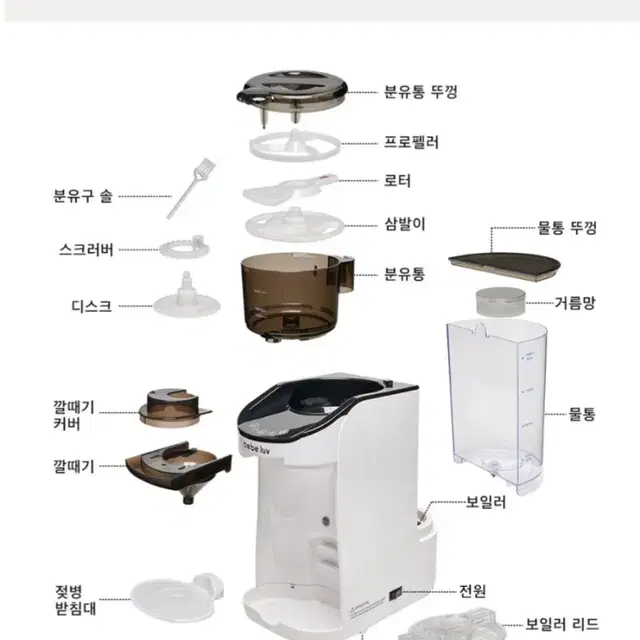 [거의 새상품/정품] 베베러브 스마트 포뮬러 메이커 자동 분유 제조기