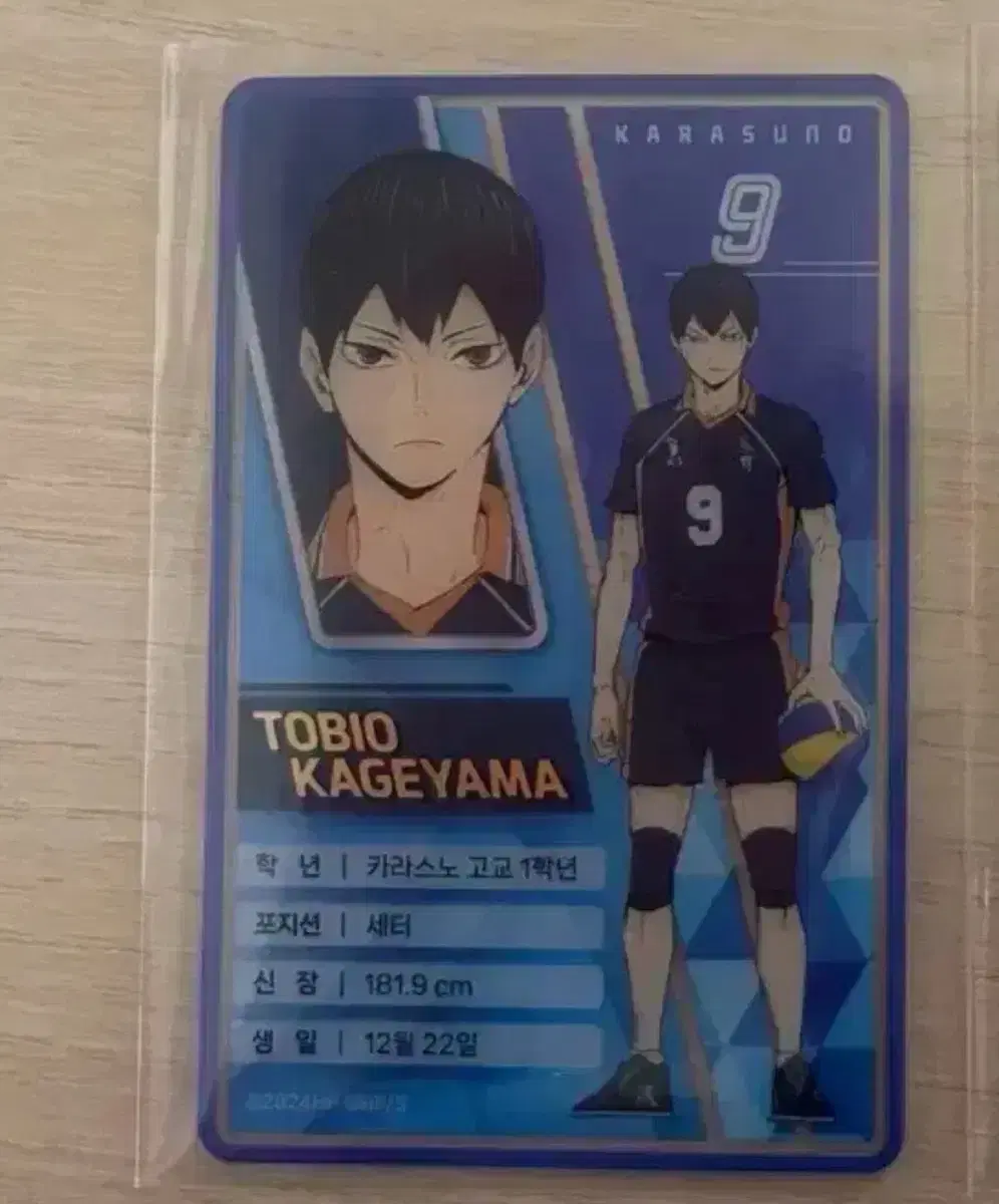 Haikyuu pop up Clear Card Kageyama (Film Removal X)