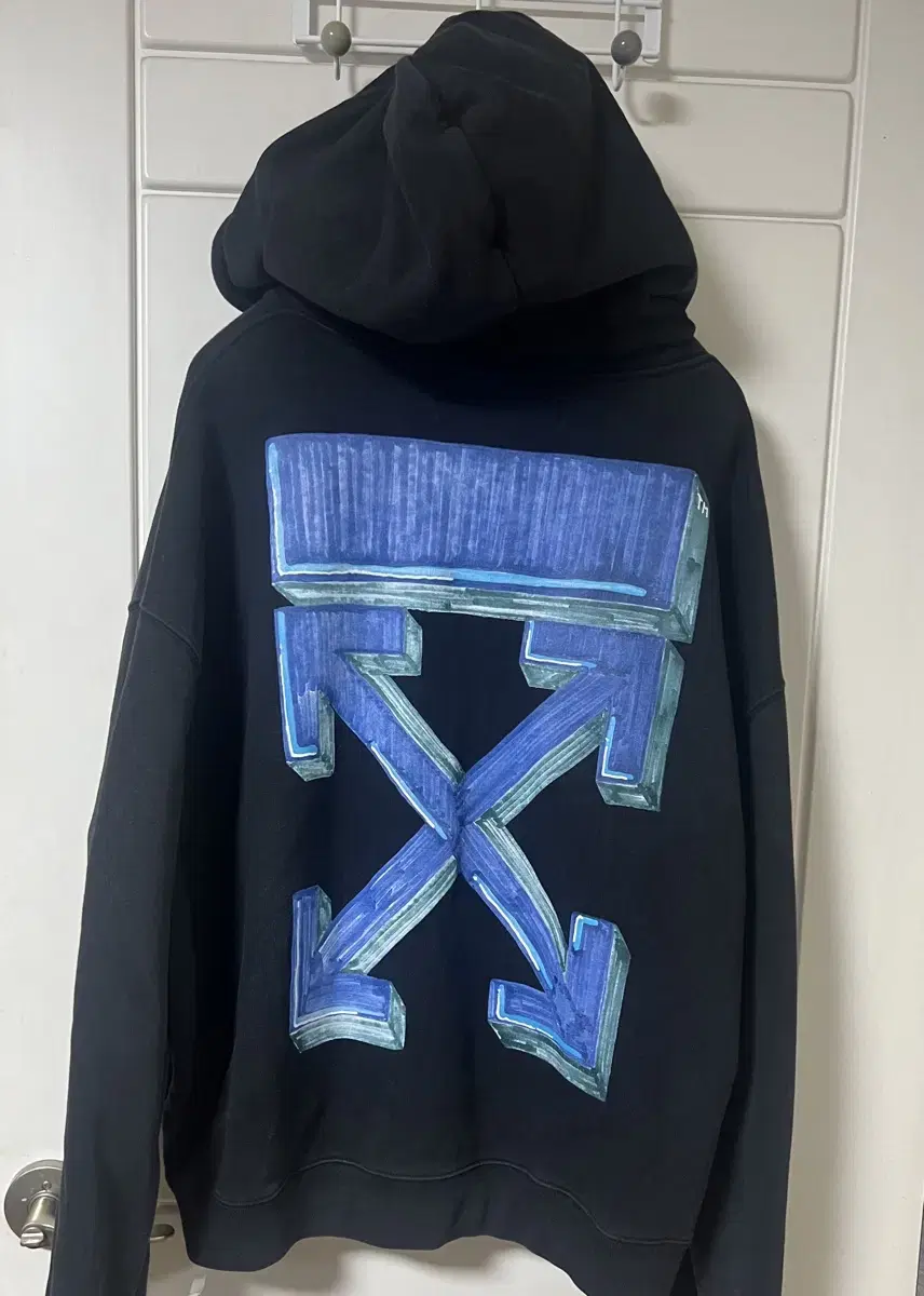 [Department Store] Off-White Marker Arrow Hoodie Black Bloo