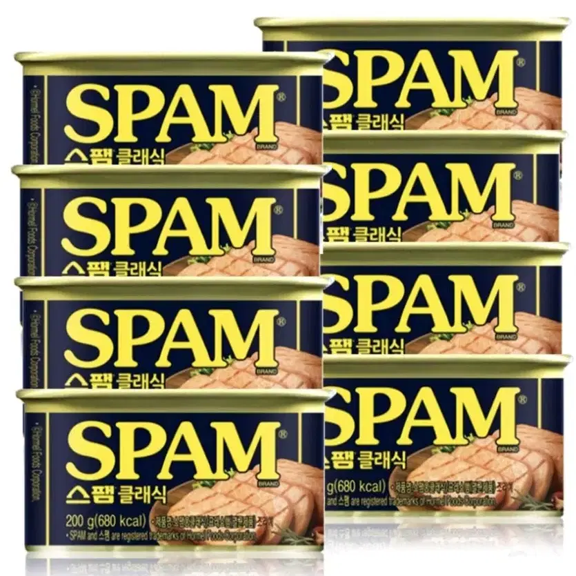 무료배송) 스팸 200g 8캔 스팸클래식 SPAM 스팸작은거