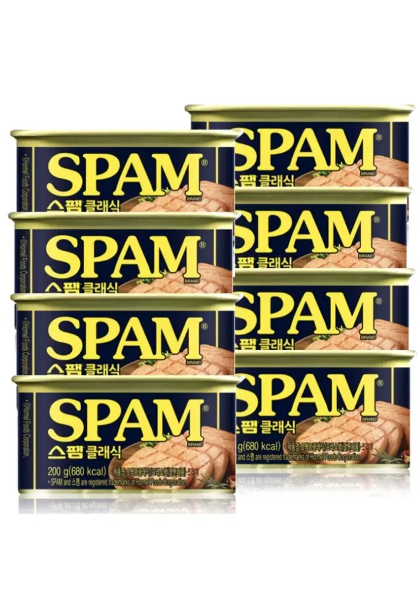 무료배송) 스팸 200g 8캔 스팸클래식 SPAM 스팸작은거