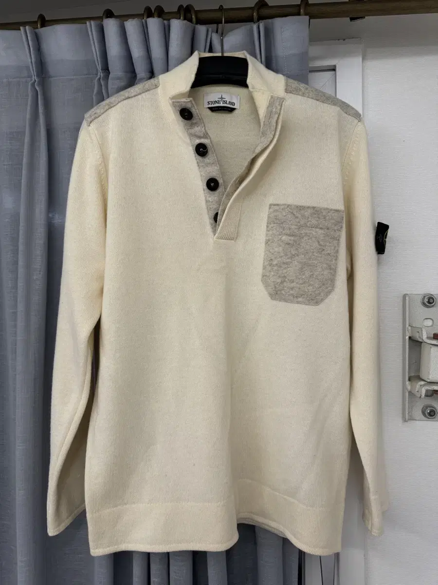 Stone Island Pocket Wool Button Knit 2Xl