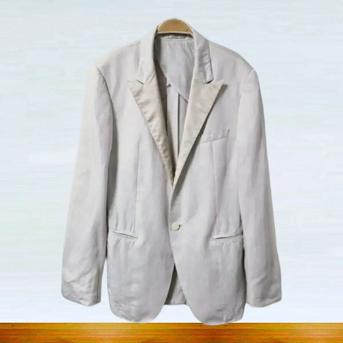 TIME Time Homme Casual Linen Blend Jacket