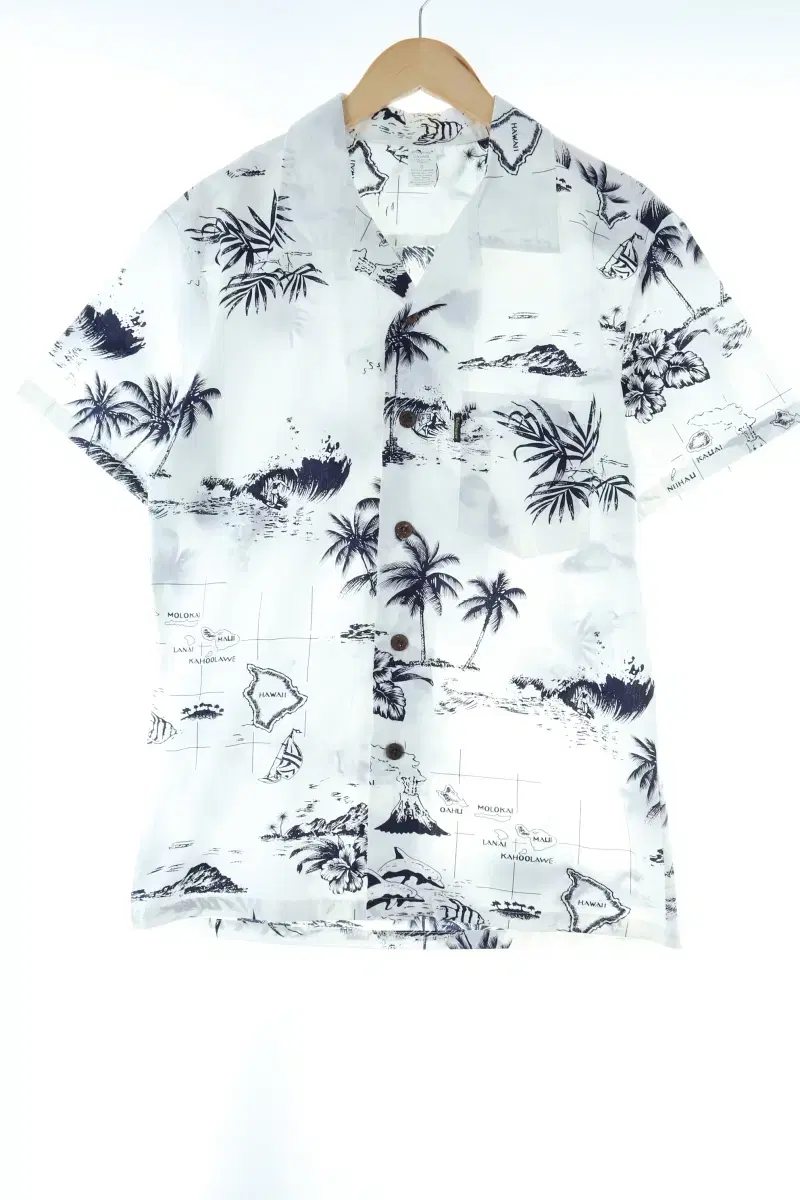 (S) BrandVintage Short Sleeve Shirt-Southern White Hawaiian Limited Edition-DD38