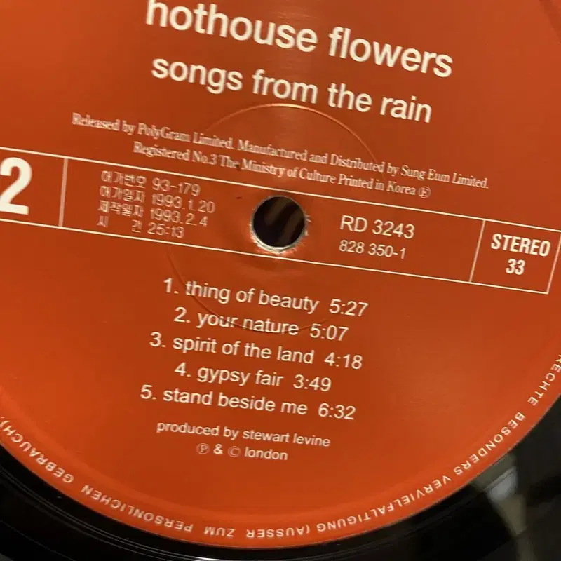 HOTHOUSE FLOWERS LP / AA2756