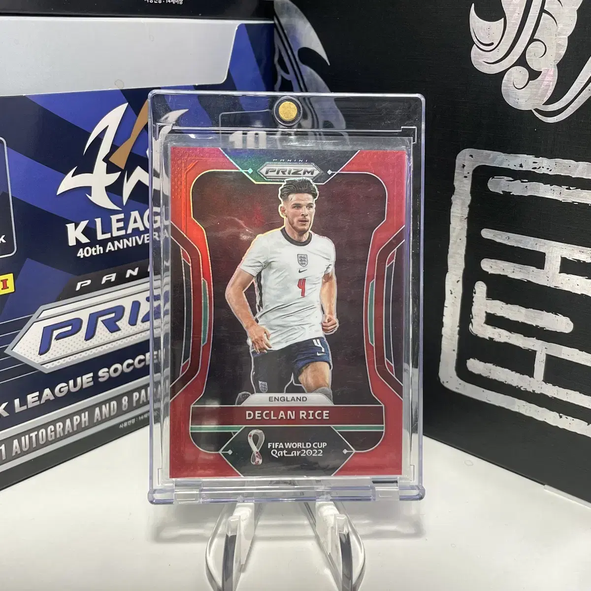 2022 Panini Prism Qatar World Cup England Declan Rice Red 399Limited to