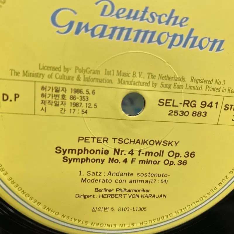 SYMPHONIE NR 4 LP / C1134