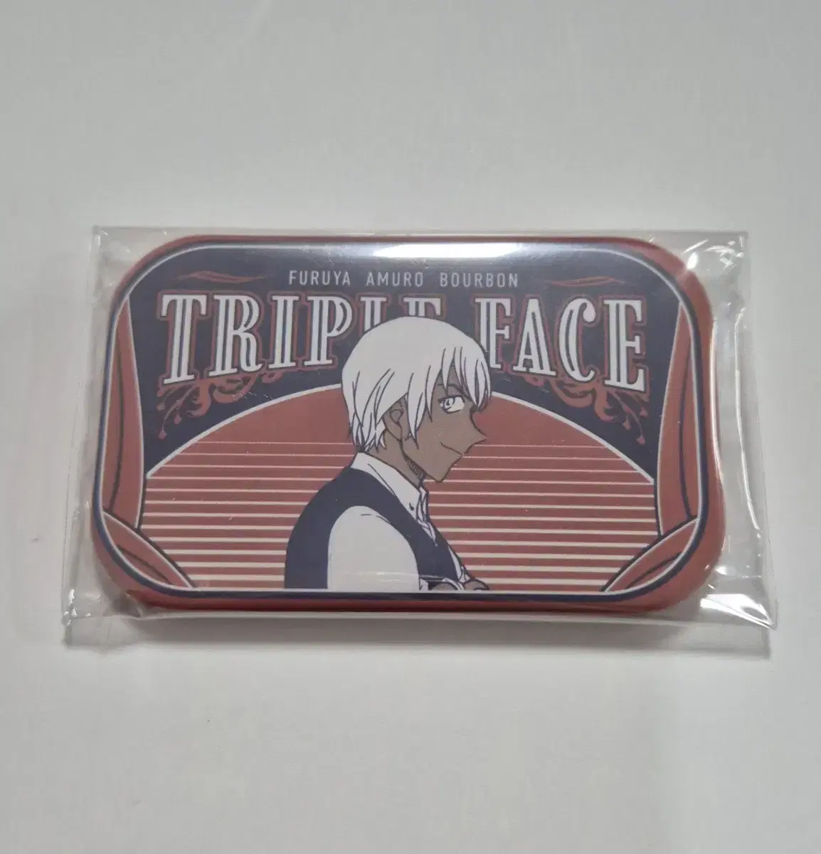 Detective Conan Tottori Limited Amuro Furuya Square Can Badge