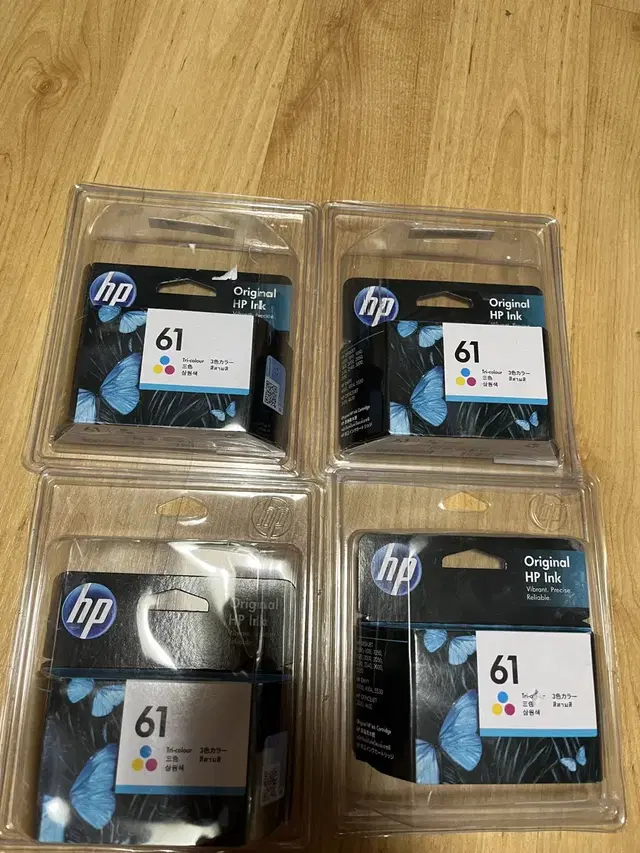 Hp 잉크카트리지 61  CH561WA 삼원색 미개봉 4팩