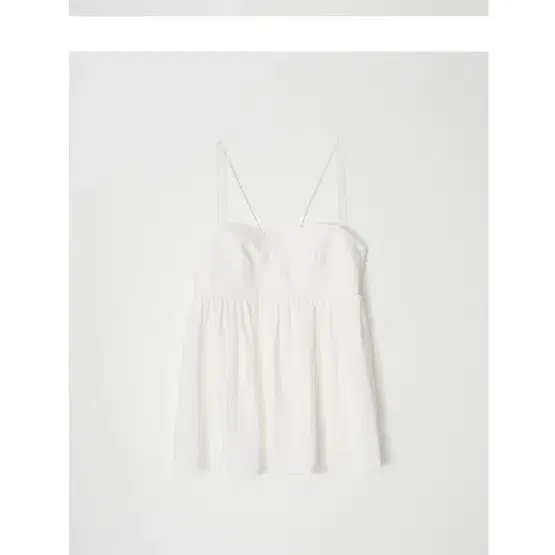 leeds sheer 뷔스티에 팔아요(white)