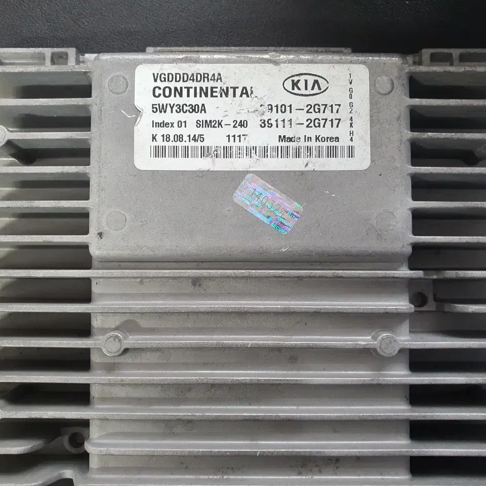 K7 ECU(초기화완료) 39101-2G717, 39111-2G717