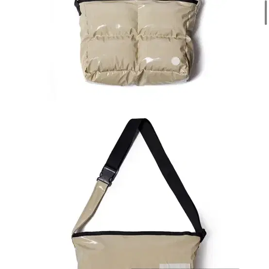 DAMP 2WAY PADDED MESSENGER BAG_BEIGE