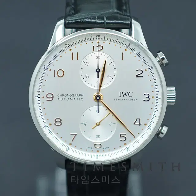 [IWC] 포르투기저 크로노그래프 골든/블루 핸즈 IW371604