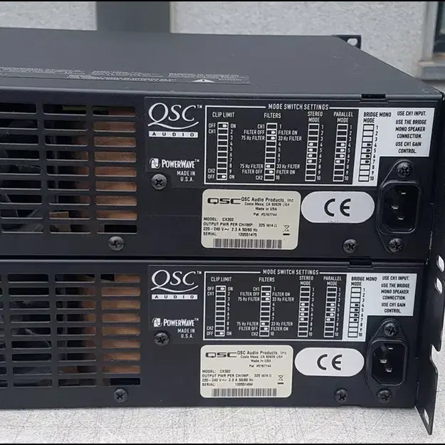 [QSC] CX302 중고 파워앰프 / 4옴 325W + 325W