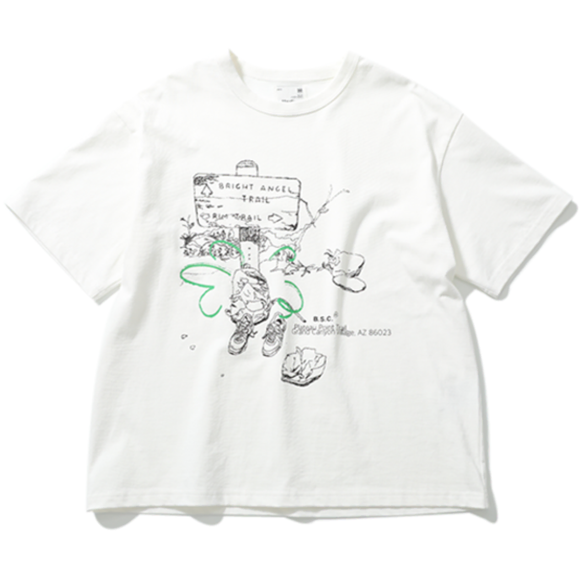 홀리선 23 B.S.C Graphic T-Shirts 오프화이트색상