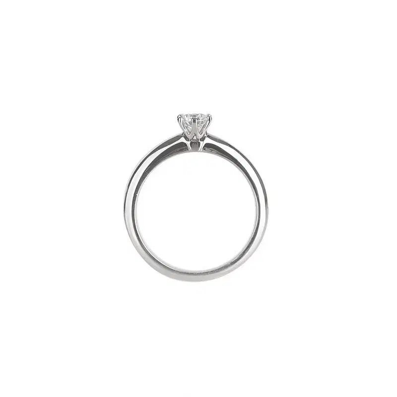 (정품)티파니앤코 세팅웨딩링 플래티늄 다이아0.31ct 12호 1.6mm