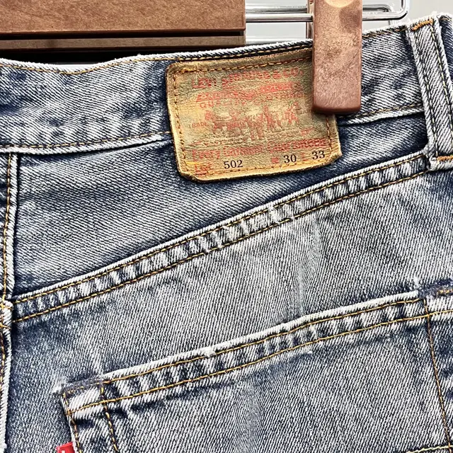 00s Levis 리바이스 502 컷팅 데님 쇼츠 팬츠