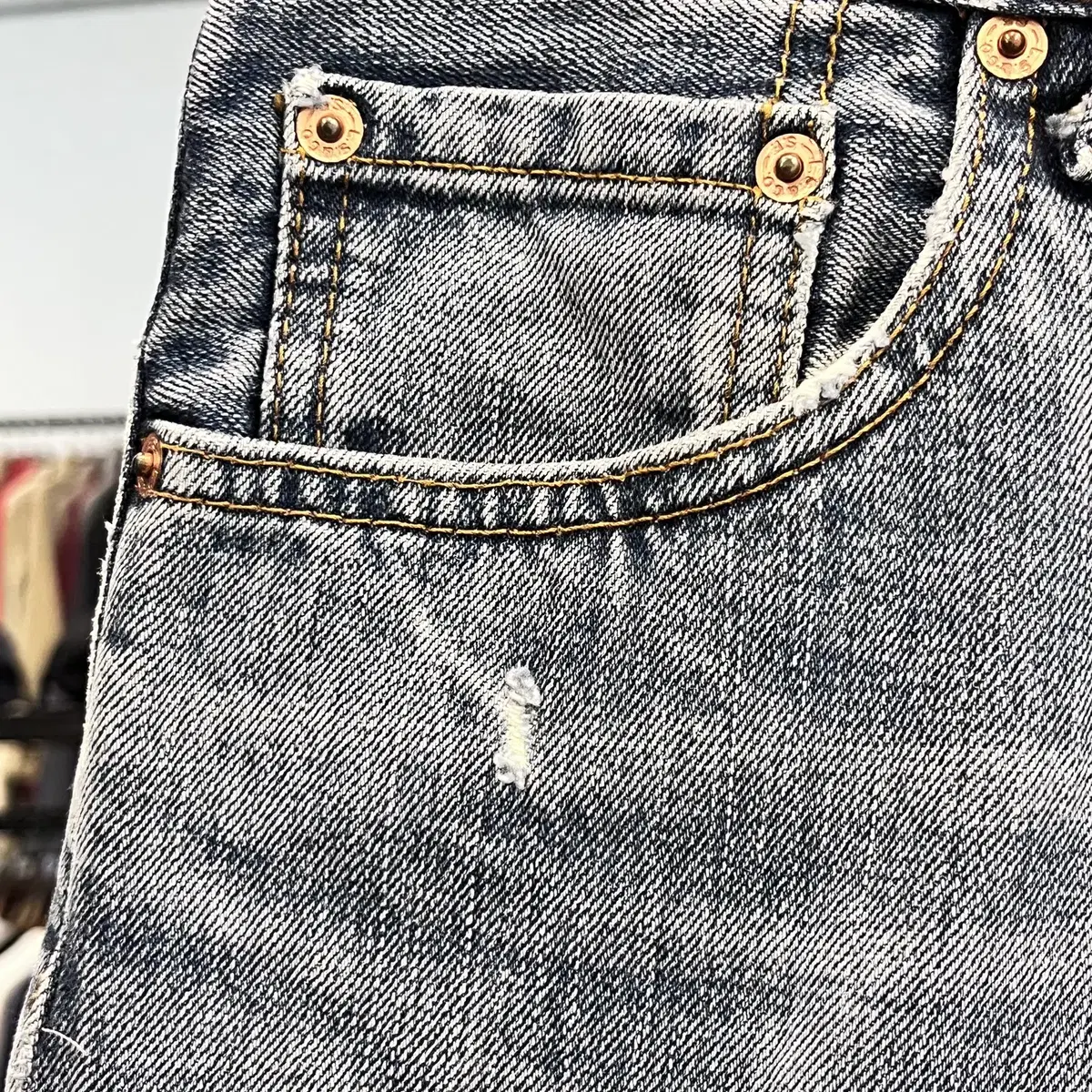 00s Levis 리바이스 502 컷팅 데님 쇼츠 팬츠