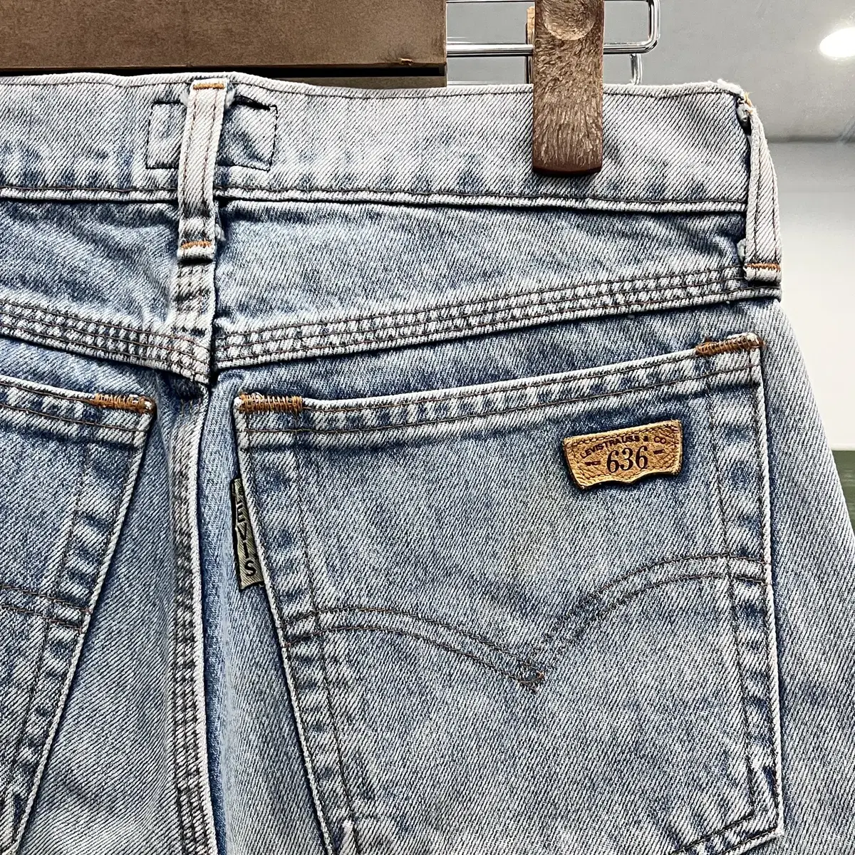 Levis 리바이스 636 컷팅 실버탭 데님 쇼츠 팬츠