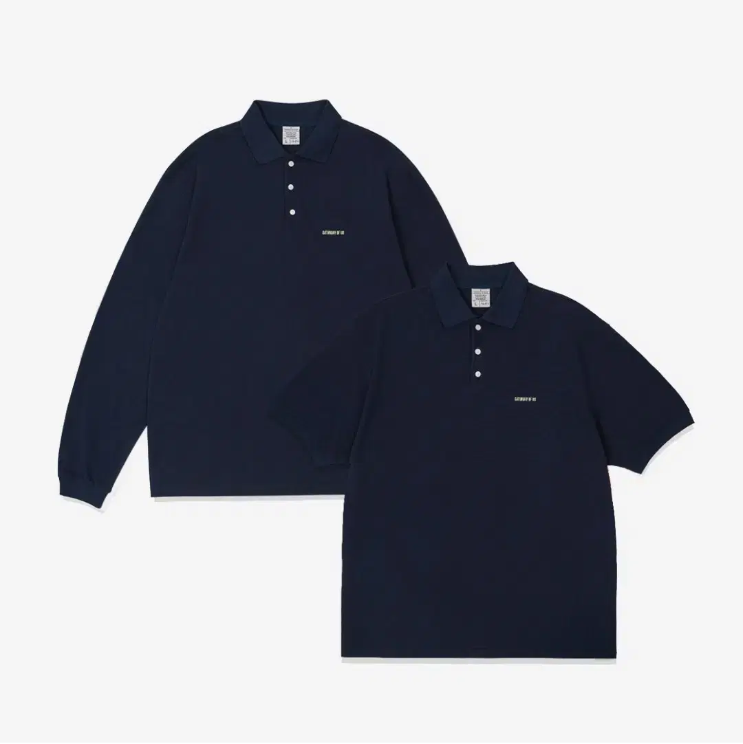 [M] STU pk Polo Shirt Navy (short/long sleeve)