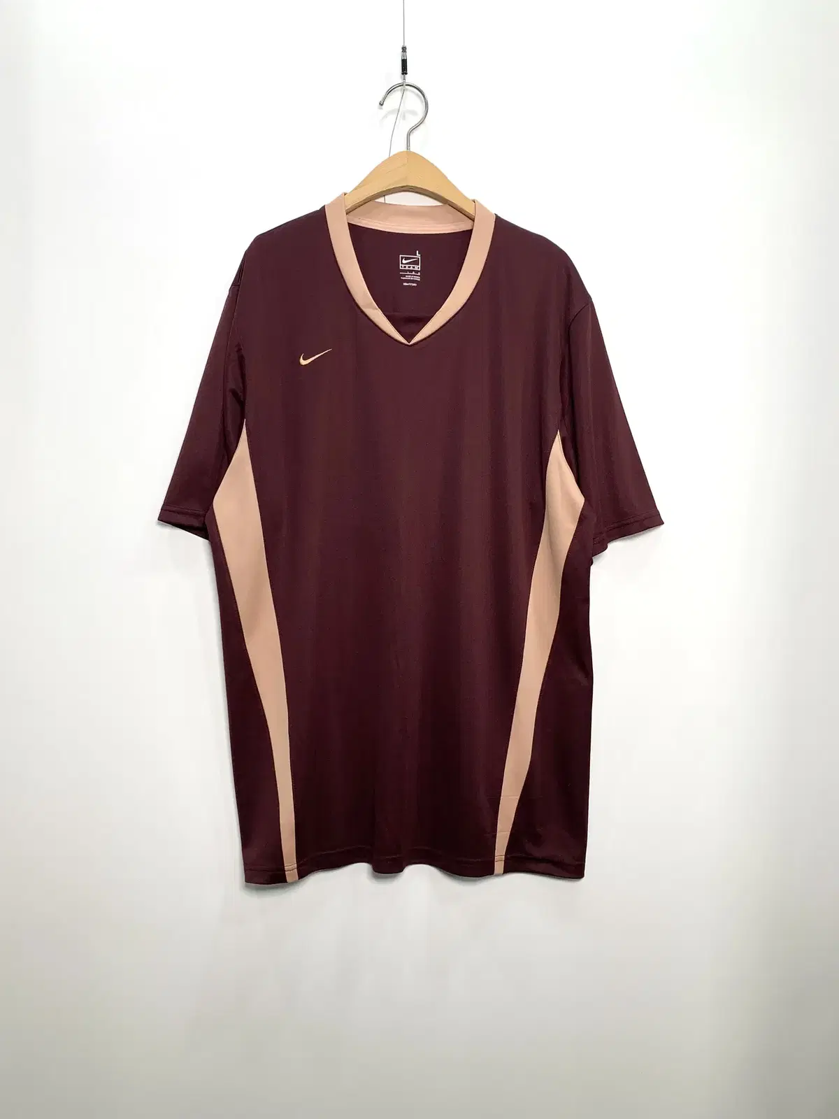 Nike Burgundy V-Neck Jersey Vahn Tee