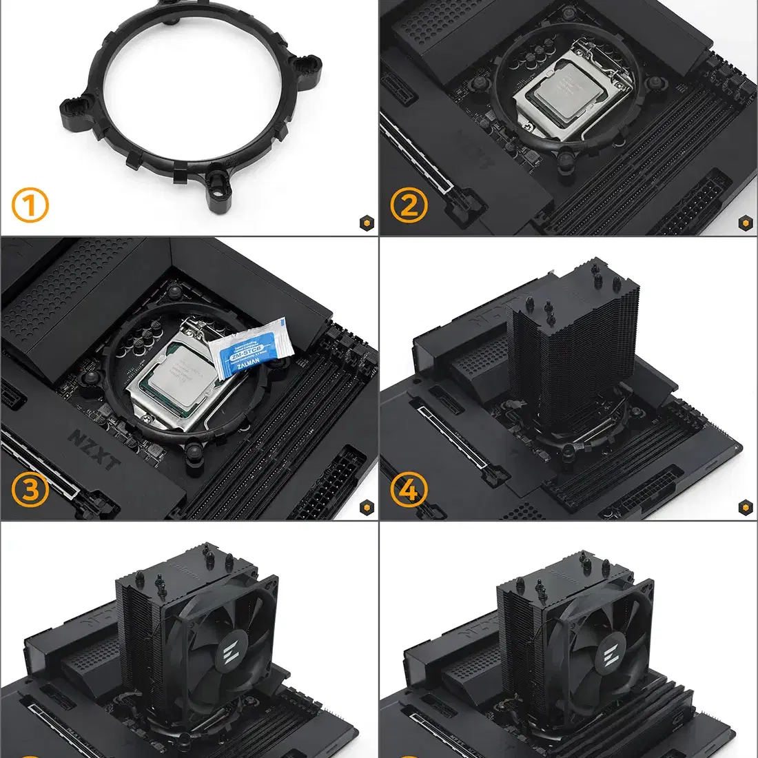 잘만 CNPS4X BLACK 쿨러(BOX포함)