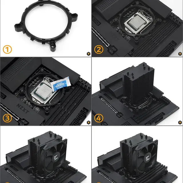 잘만 CNPS4X BLACK 쿨러(BOX포함)