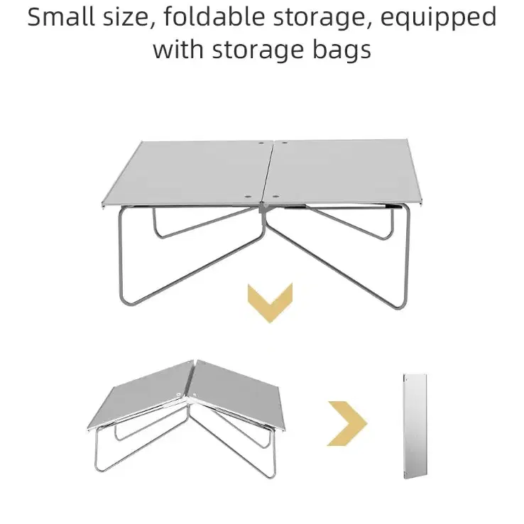 경량 휴대용 알루미늄 합금 접이식 테이블 책상 캠핑 낚시 여행 차박