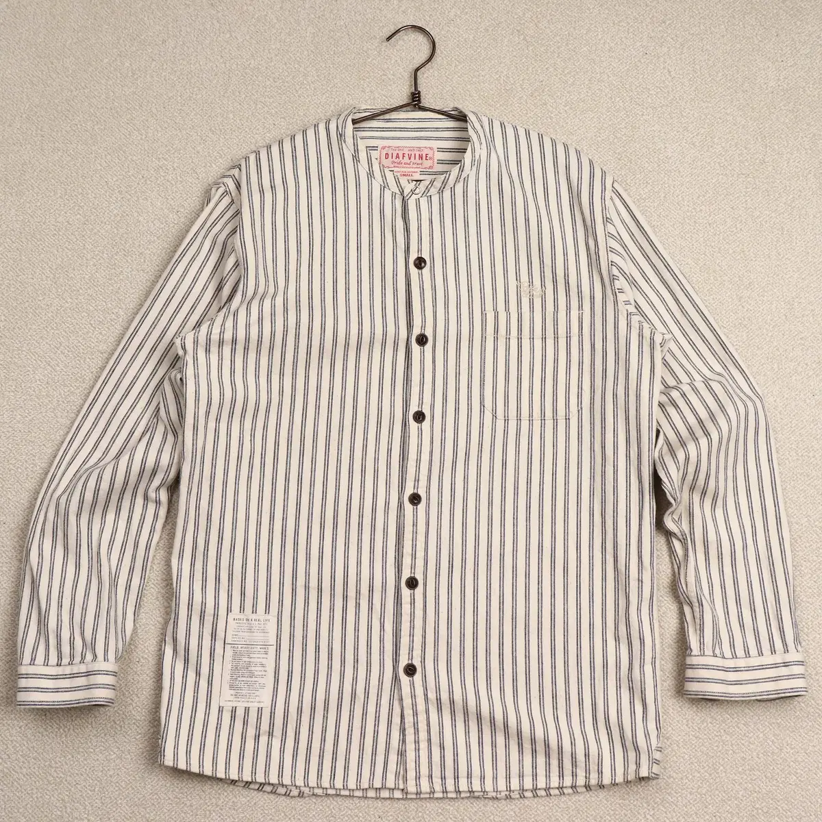 Diaphanous Kararis Stripe Japanese Cotton Jacket (S)